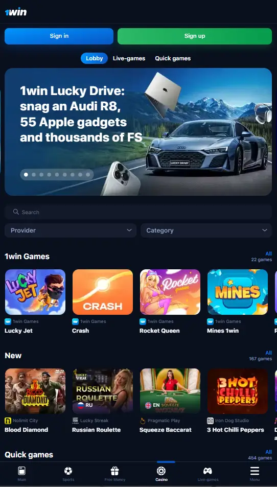 1win mobile app